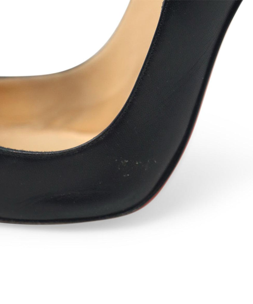 Christian Louboutin Black Leather Heels sz 6 - Michael's Consignment NYC