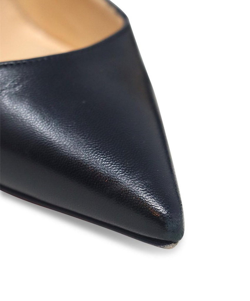Christian Louboutin Black Leather Heels sz 6 - Michael's Consignment NYC