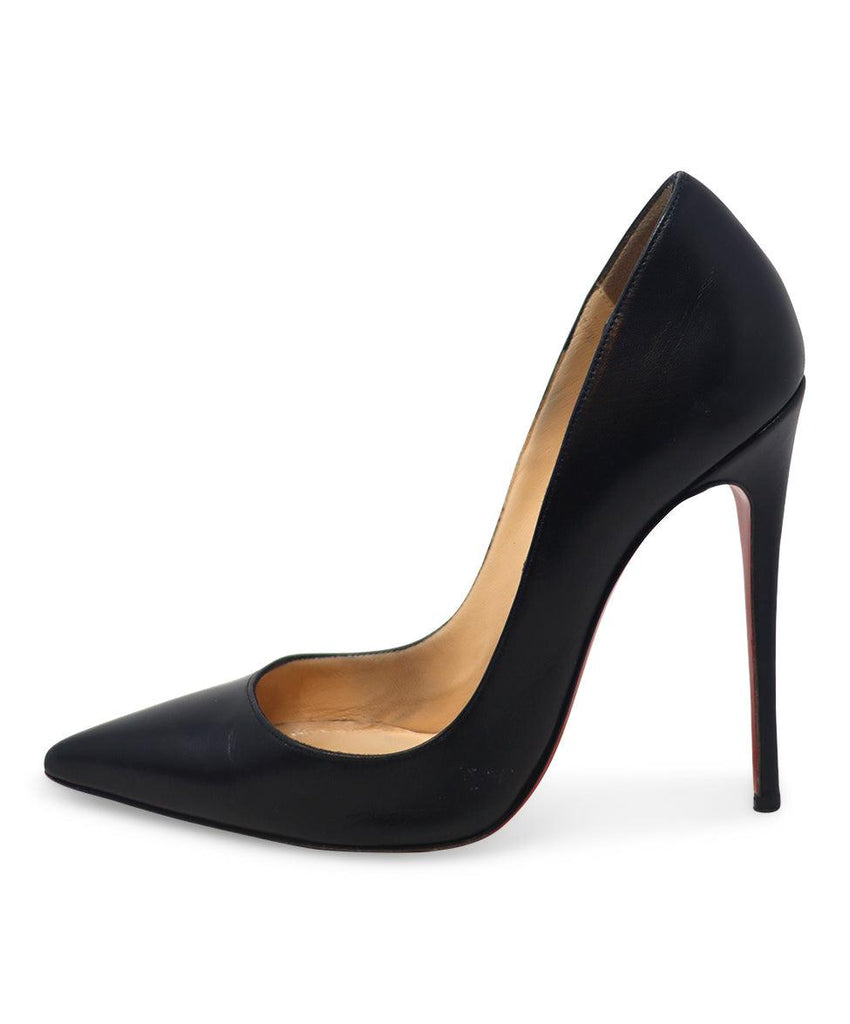 Christian Louboutin Black Leather Heels sz 6 - Michael's Consignment NYC