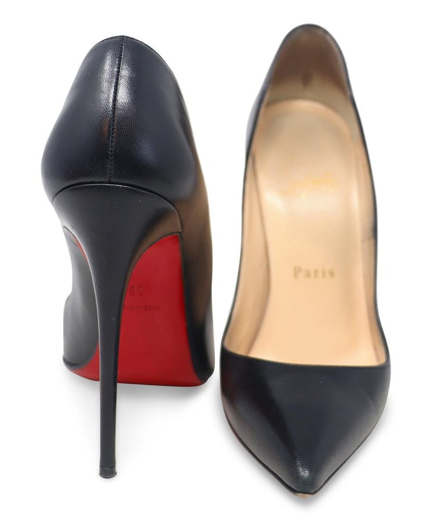 Christian Louboutin Black Leather Heels sz 6 - Michael's Consignment NYC