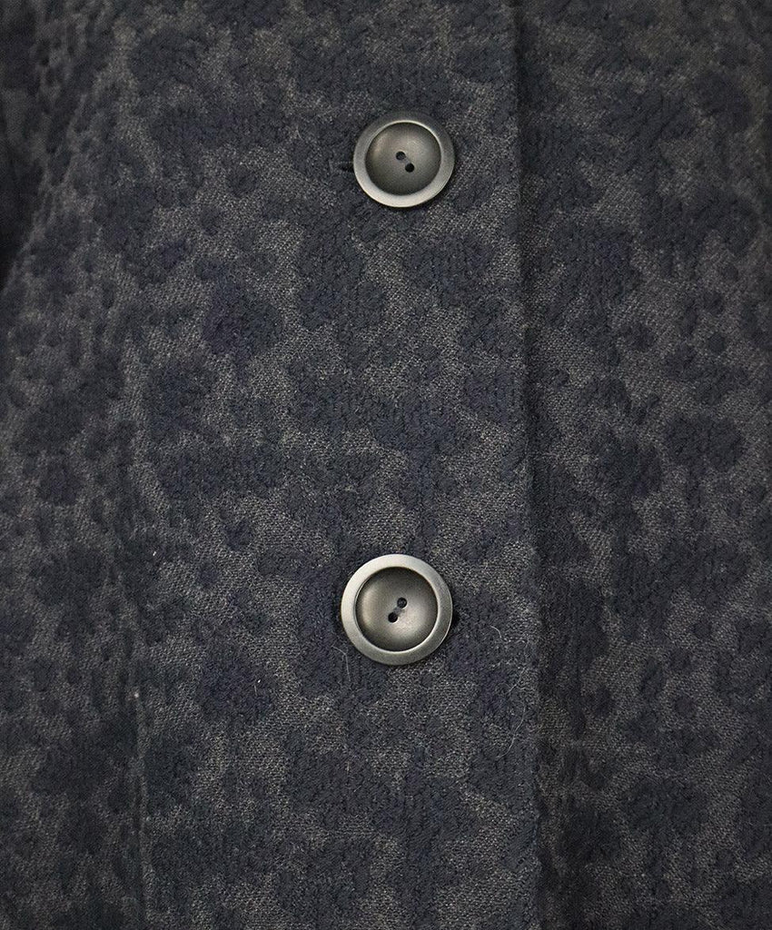 Cinzia Rocca Blue & Grey Wool Coat sz 10 - Michael's Consignment NYC
