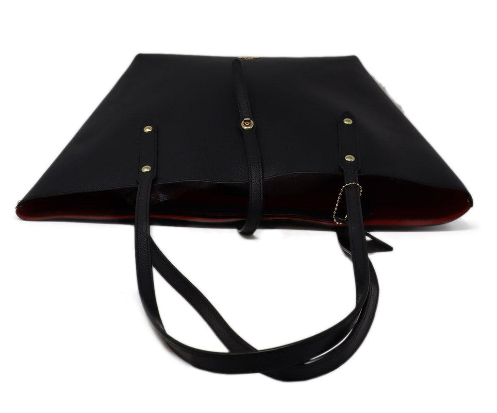Coach Black Leather Tote - Michael's Consignment NYC