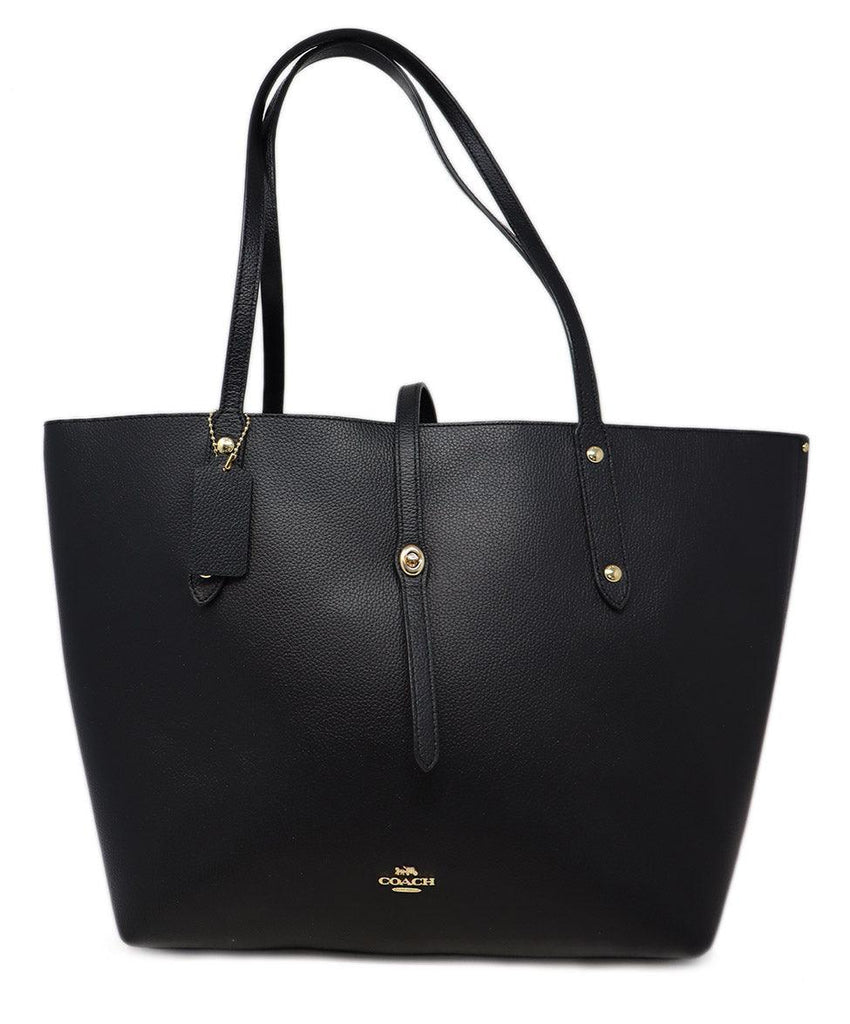 Coach Black Leather Tote - Michael's Consignment NYC