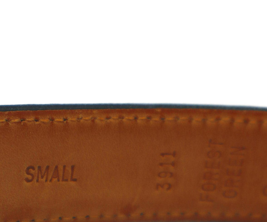 Coach Green Leather & Gold Hardware Belt - Michael's Consignment NYC