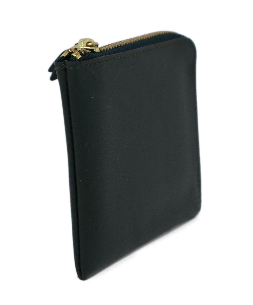 Comme Des Garcons Dark Green Leather Wallet - Michael's Consignment NYC