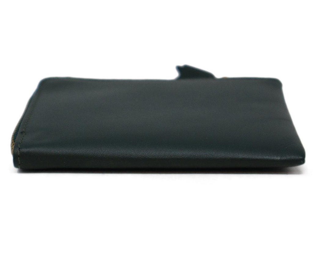 Comme Des Garcons Dark Green Leather Wallet - Michael's Consignment NYC