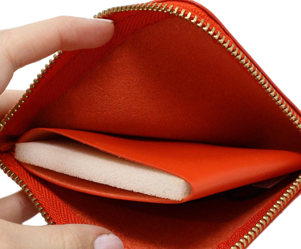 Comme Des Garcons Red Leather Wallet - Michael's Consignment NYC