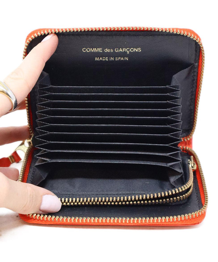 Commes Des Garcons Red Leather Change Purse - Michael's Consignment NYC