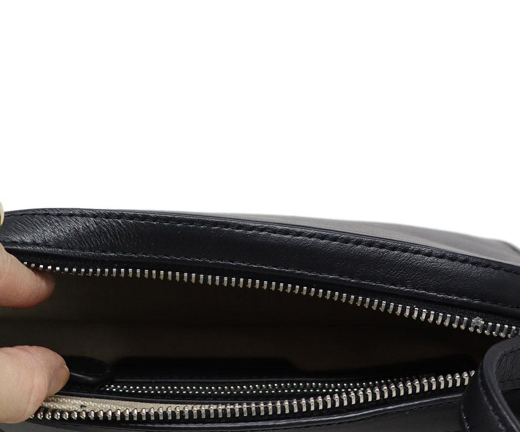 Courreges Black Leather Shoulder Bag - Michael's Consignment NYC