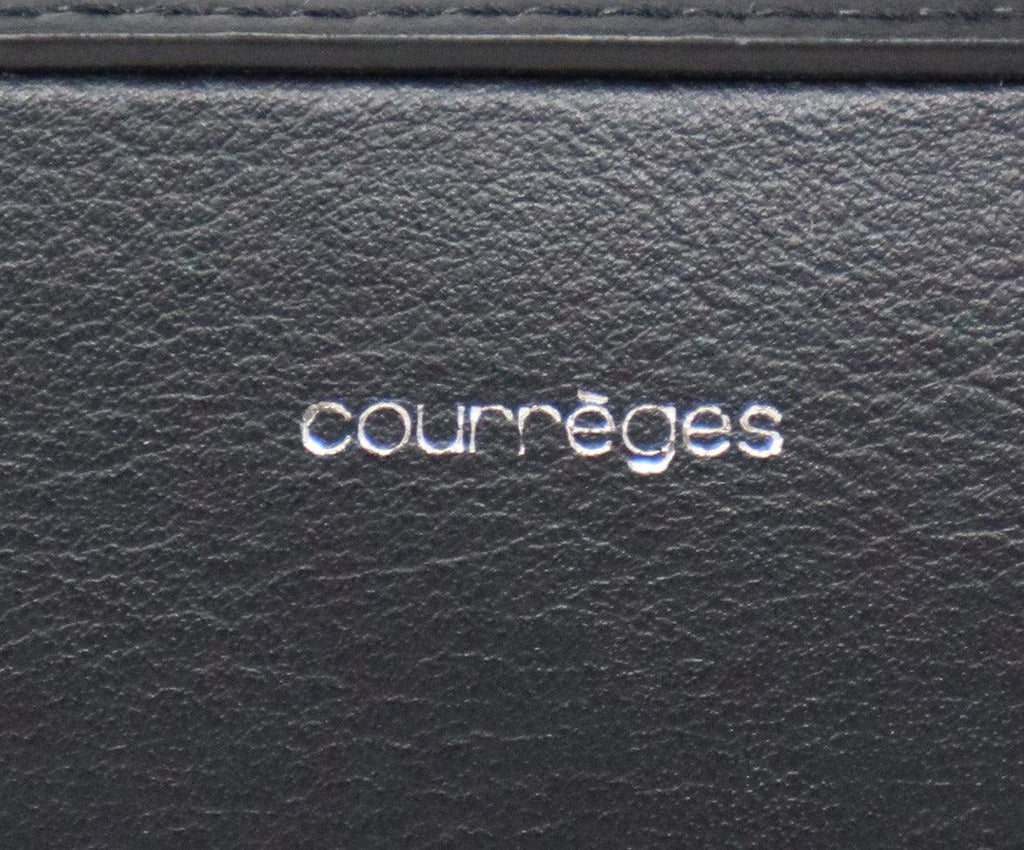 Courreges Black Leather Shoulder Bag - Michael's Consignment NYC