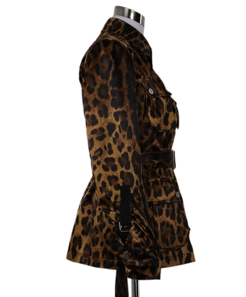 D&G Leopard Print Nylon Jacket sz 8 - Michael's Consignment NYC