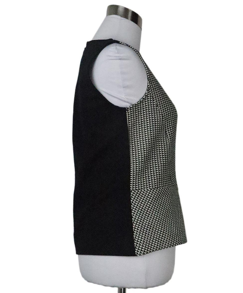 Derek Lam B&W Plaid Wool Top sz 6 - Michael's Consignment NYC