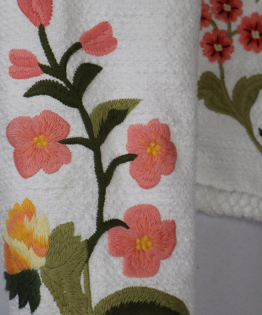 Derek Lam White & Multi Floral Embroidered Jacket sz 10 - Michael's Consignment NYC