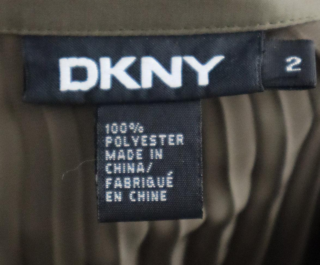 DKNY Olive Green Pleated Skirt sz 2 - Michael's Consignment NYC