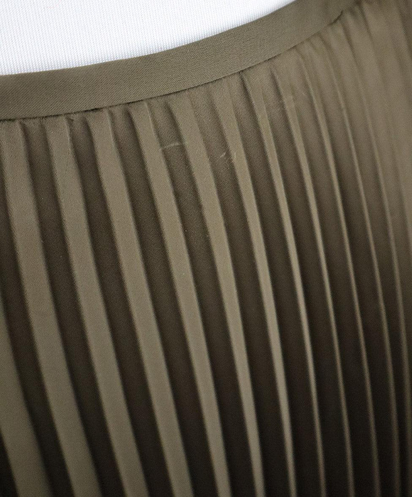 DKNY Olive Green Pleated Skirt sz 2 - Michael's Consignment NYC
