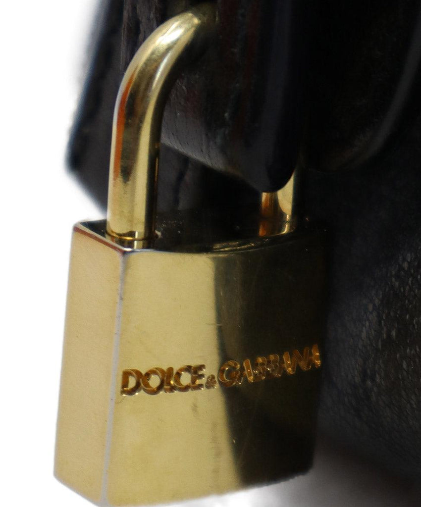 Dolce & Gabbana Black Leather Satchel - Michael's Consignment NYC