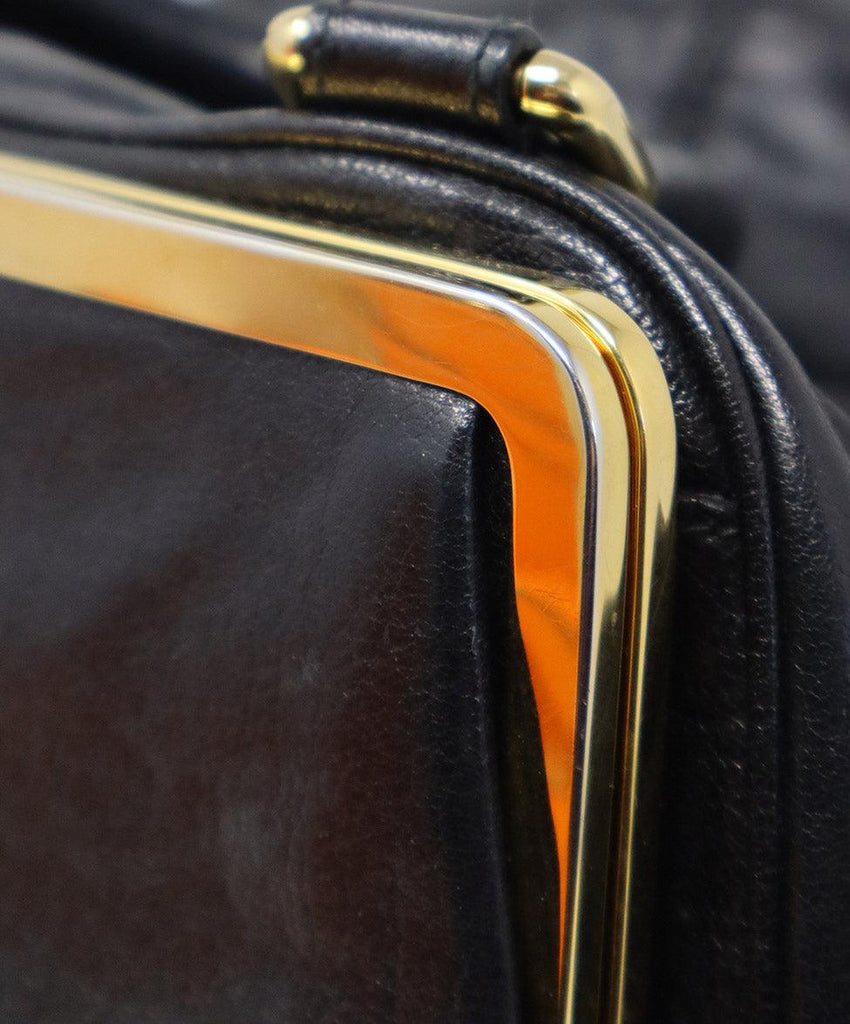 Dolce & Gabbana Black Leather Satchel - Michael's Consignment NYC