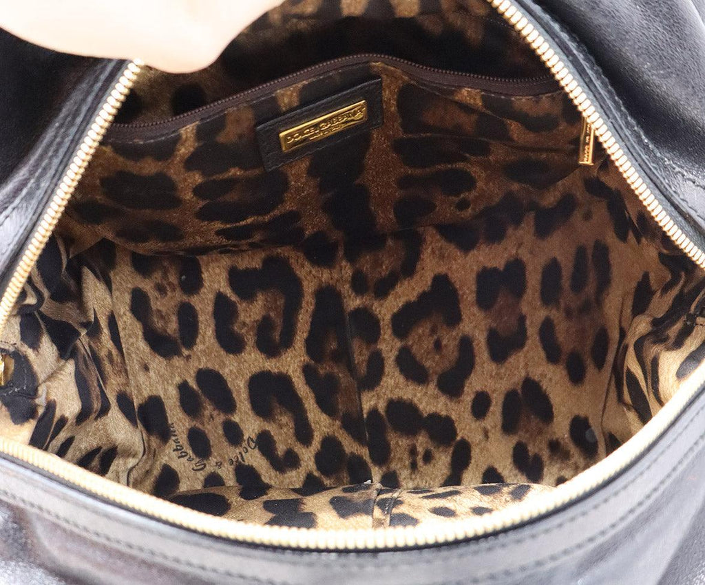 Dolce & Gabbana Black Leather Satchel - Michael's Consignment NYC