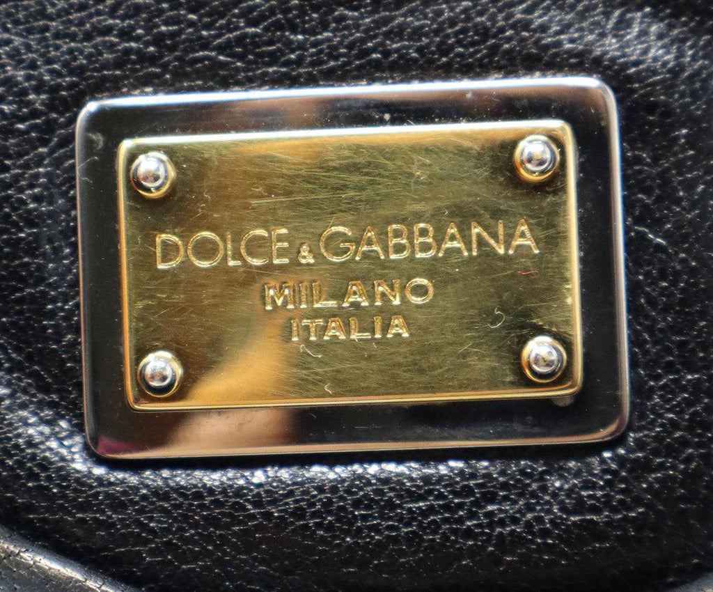Dolce & Gabbana Black Leather Satchel - Michael's Consignment NYC