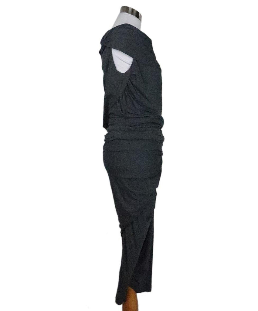 Donna Karan Grey Cotton Skirt Set sz 6 - Michael's Consignment NYC