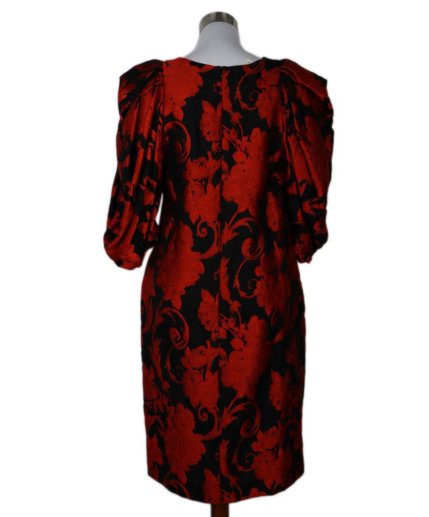 Dries Van Noten Black & Red Embroidered Dress sz 4 - Michael's Consignment NYC