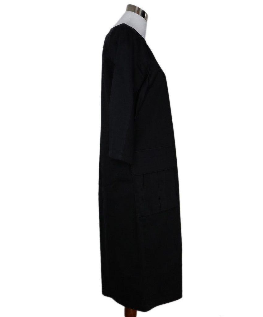 Dries Van Noten Black Cotton Dress sz 6 - Michael's Consignment NYC