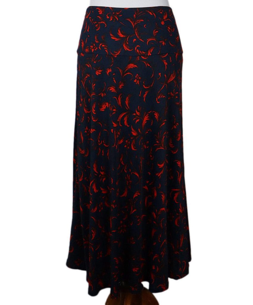 Erdem Blue & Red Print Skirt sz 8 - Michael's Consignment NYC