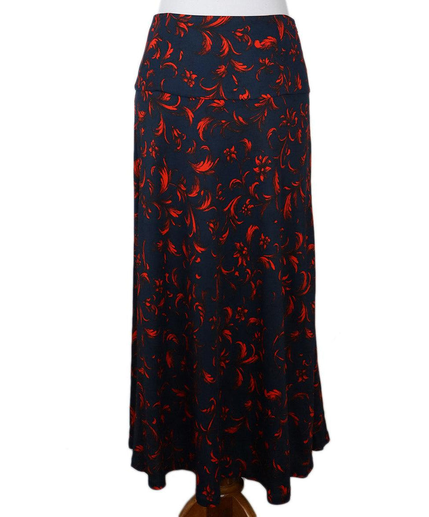 Erdem Blue & Red Print Skirt sz 8 - Michael's Consignment NYC