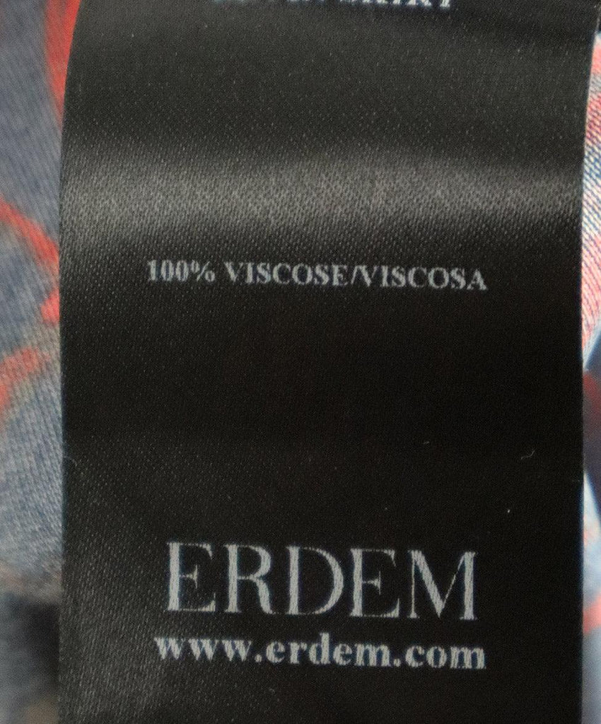 Erdem Blue & Red Print Skirt sz 8 - Michael's Consignment NYC