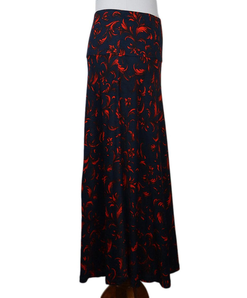 Erdem Blue & Red Print Skirt sz 8 - Michael's Consignment NYC