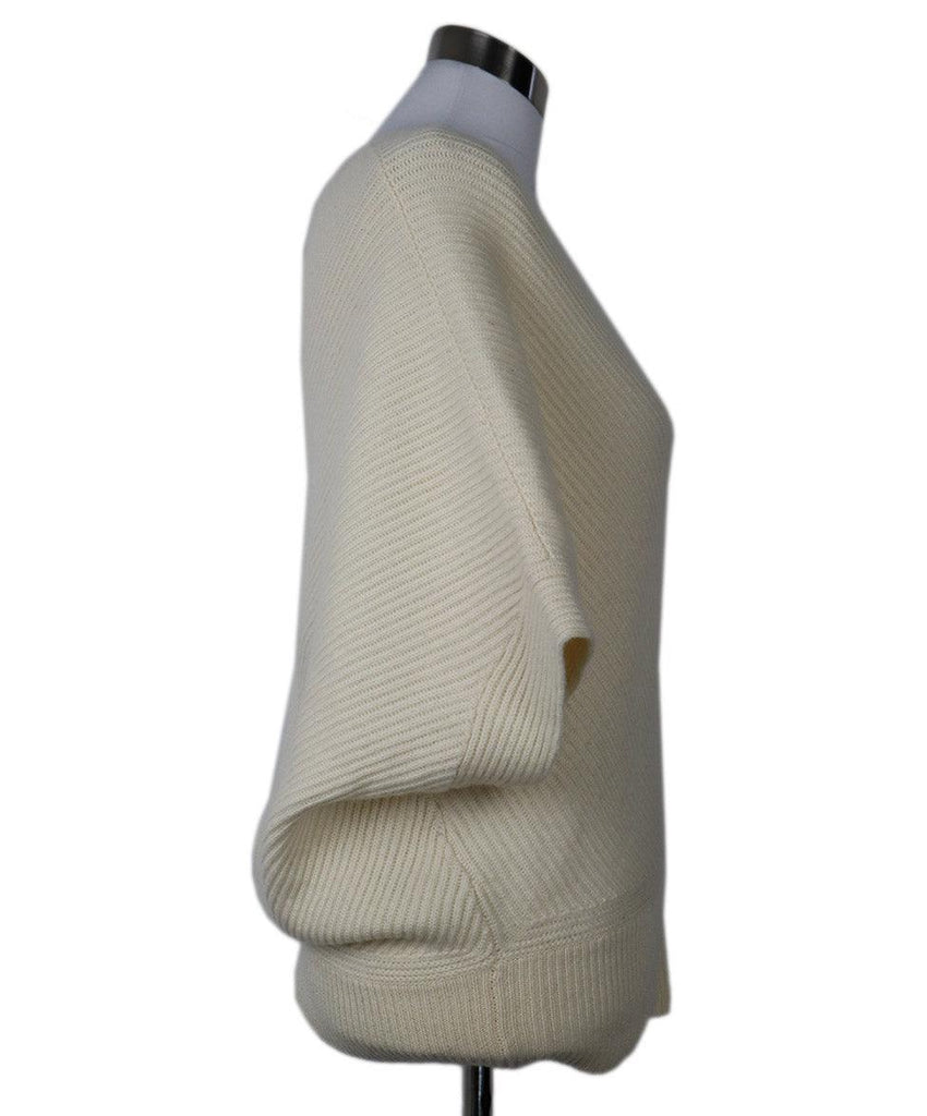 Escada Ivory Cashmere V-Neck Sweater sz 2 - Michael's Consignment NYC
