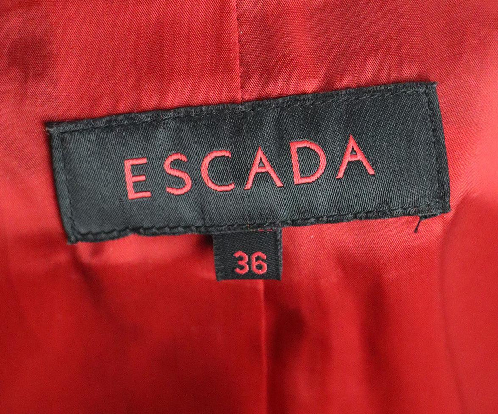 Escada Red Wool Jacket sz 2 - Michael's Consignment NYC