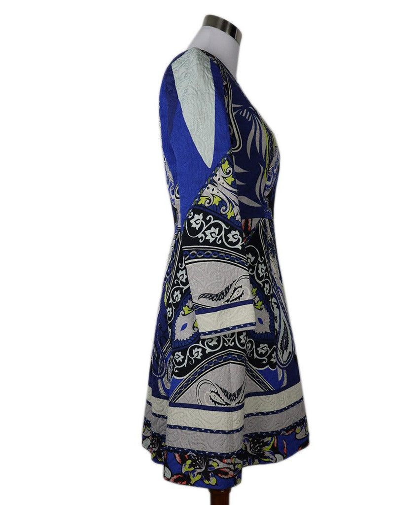 Etro Blue Print Cotton Dress sz 6 - Michael's Consignment NYC