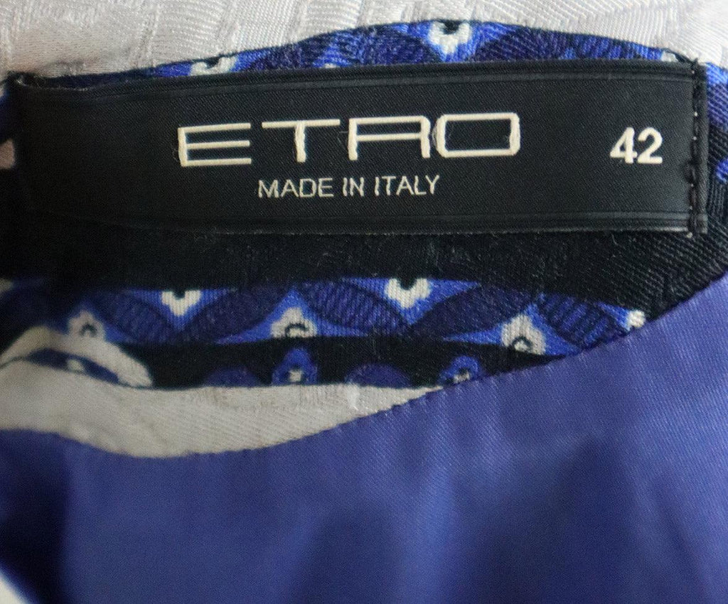 Etro Blue Print Cotton Dress sz 6 - Michael's Consignment NYC