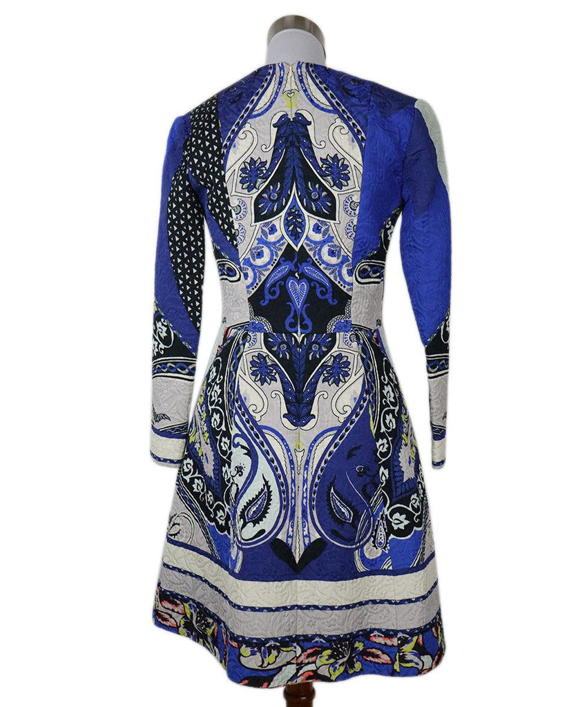 Etro Blue Print Cotton Dress sz 6 - Michael's Consignment NYC