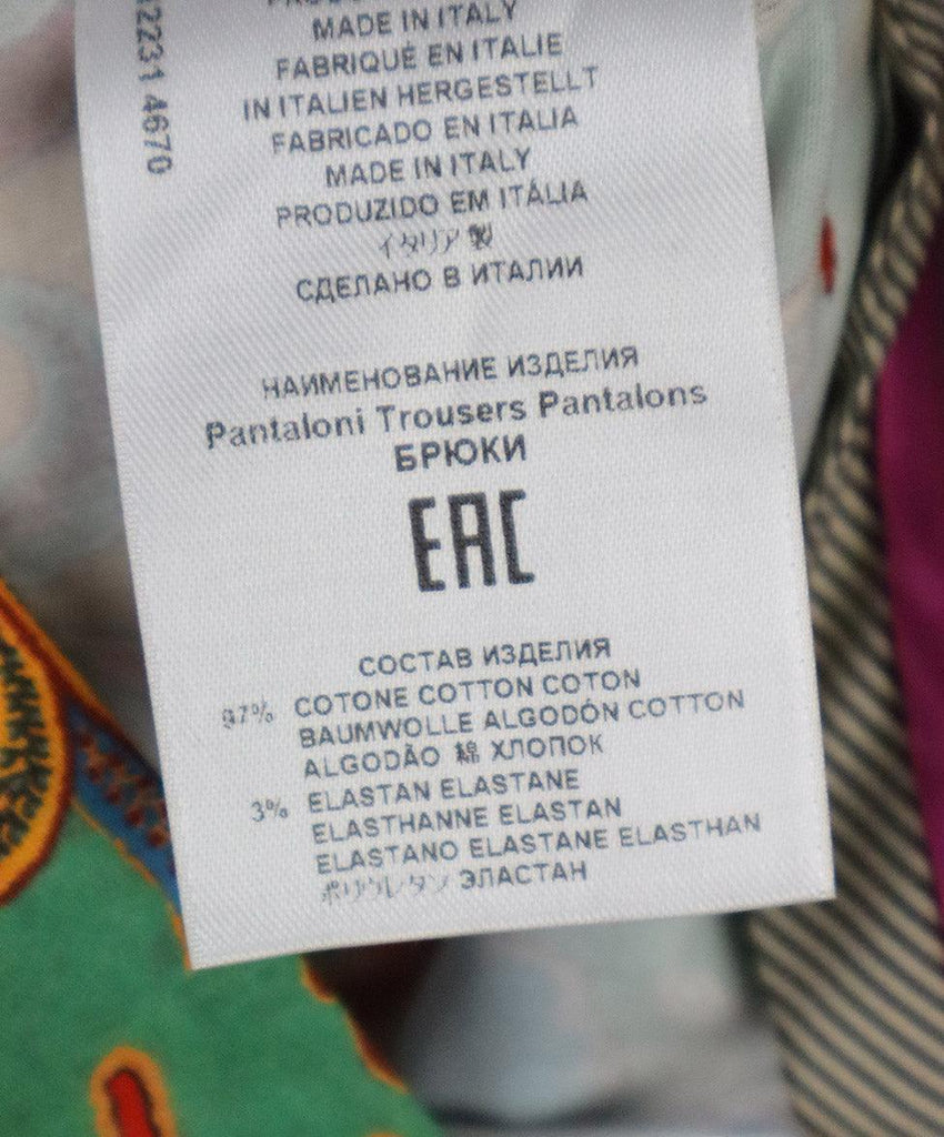Etro Multicolor Print Cotton Pants sz 4 - Michael's Consignment NYC
