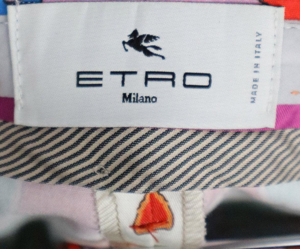Etro Multicolor Print Cotton Pants sz 4 - Michael's Consignment NYC