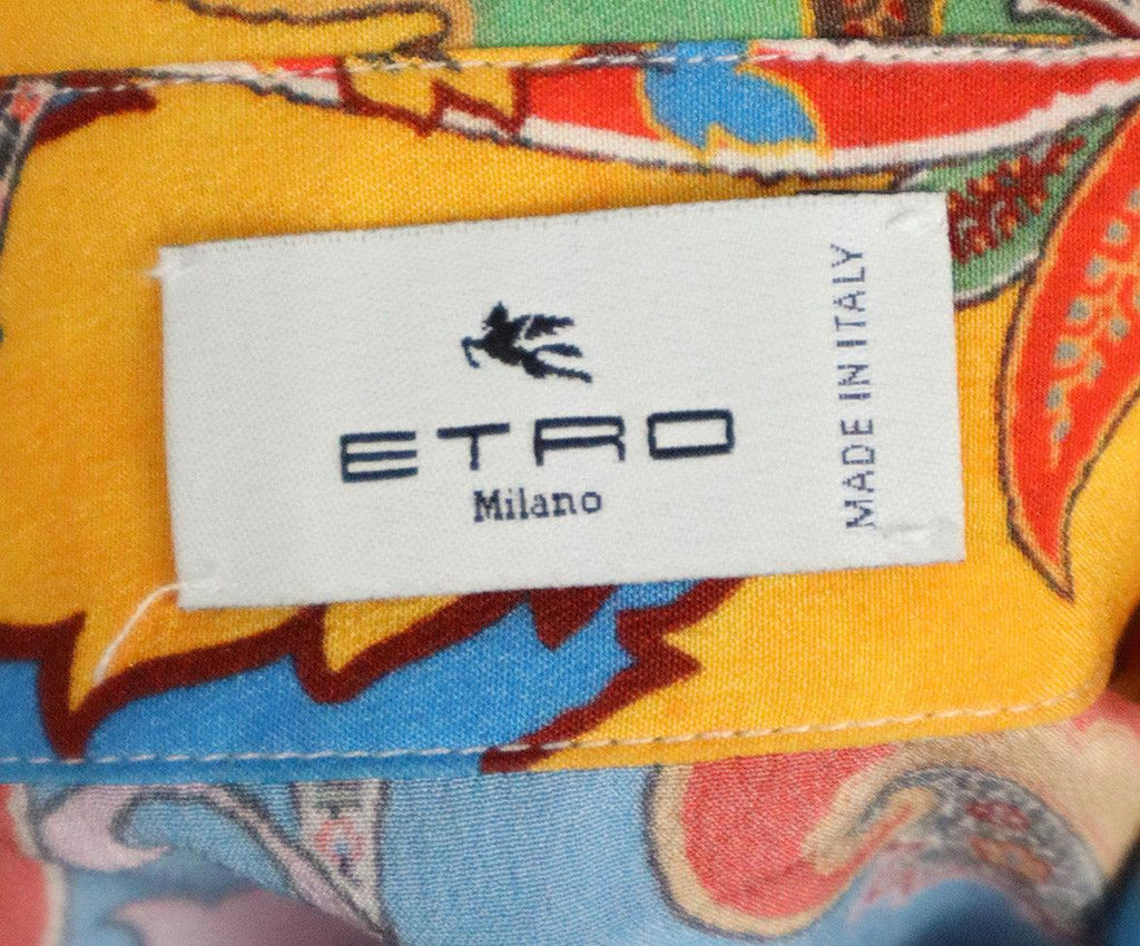 Etro Multicolor Print Silk Blouse sz 6 - Michael's Consignment NYC