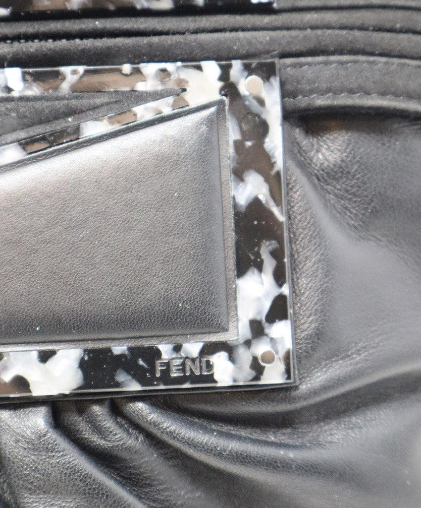 Fendi Black Suede & Lucite Trim Bag - Michael's Consignment NYC