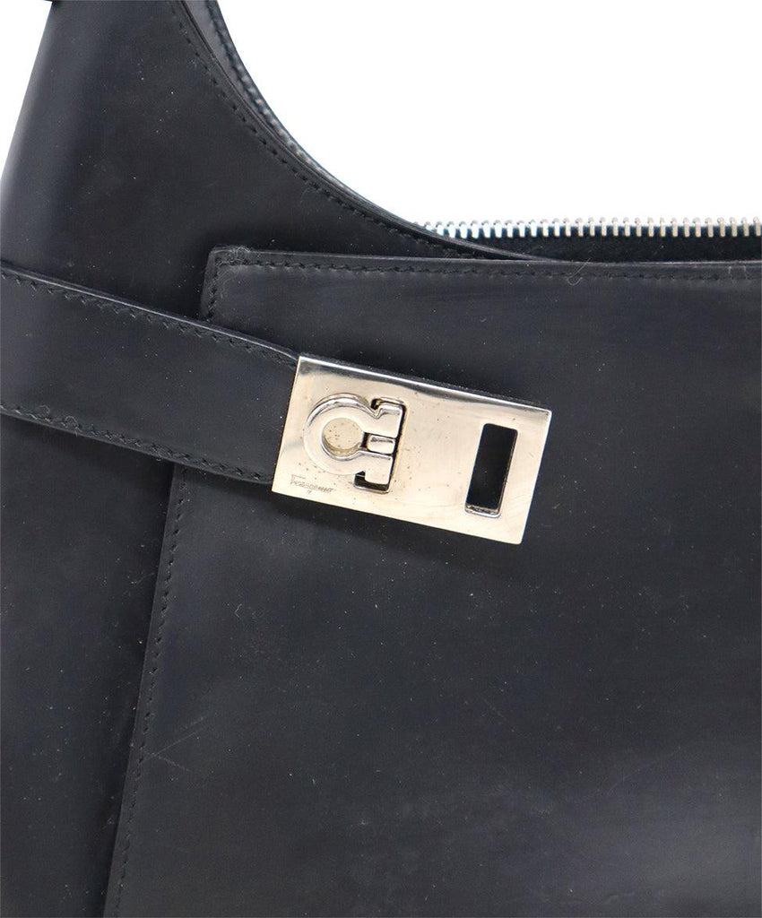 Ferragamo Black Leather Hobo Bag - Michael's Consignment NYC