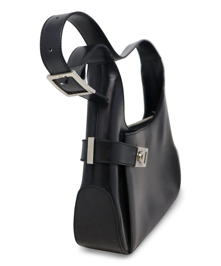 Ferragamo Black Leather Hobo Bag - Michael's Consignment NYC