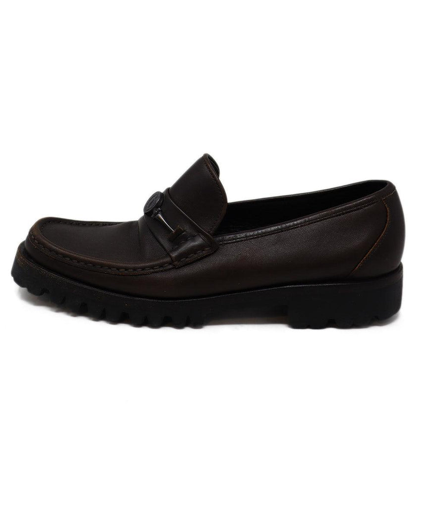 Ferragamo Brown Leather Loafers sz 8 - Michael's Consignment NYC