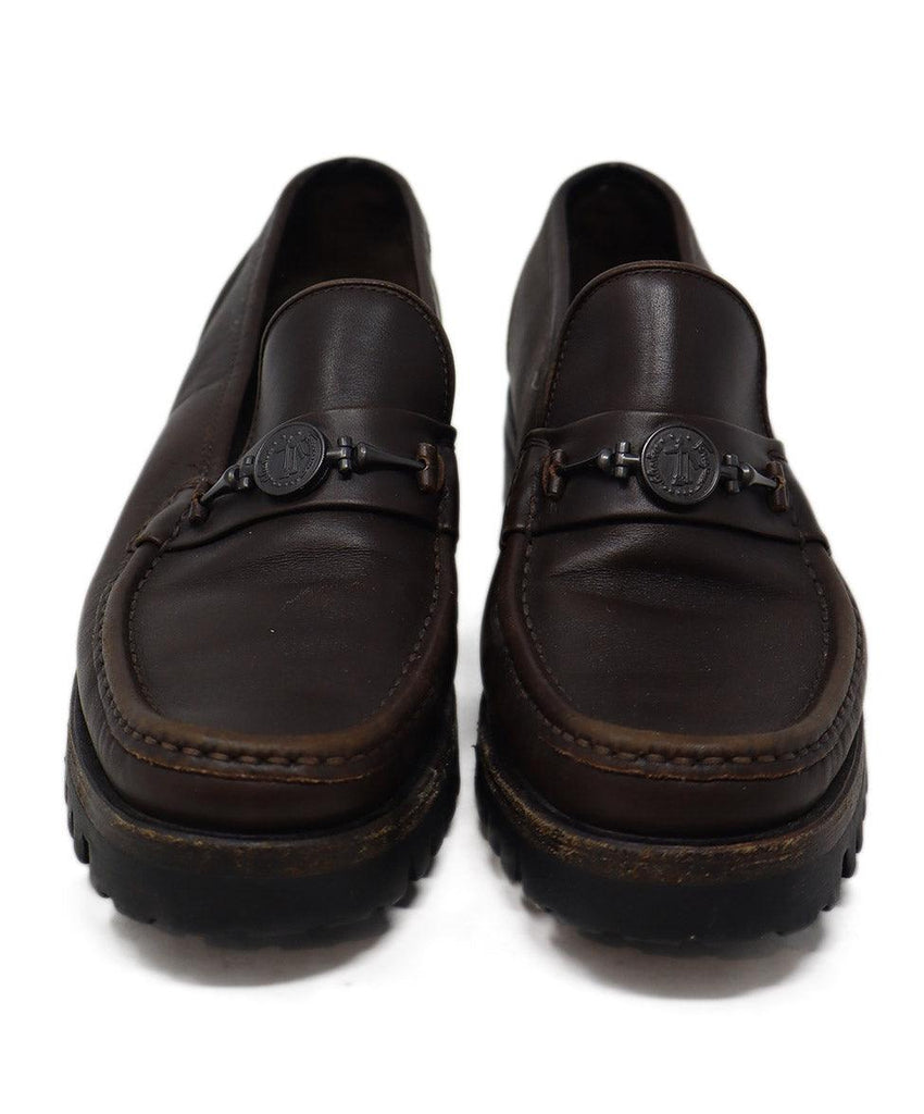 Ferragamo Brown Leather Loafers sz 8 - Michael's Consignment NYC