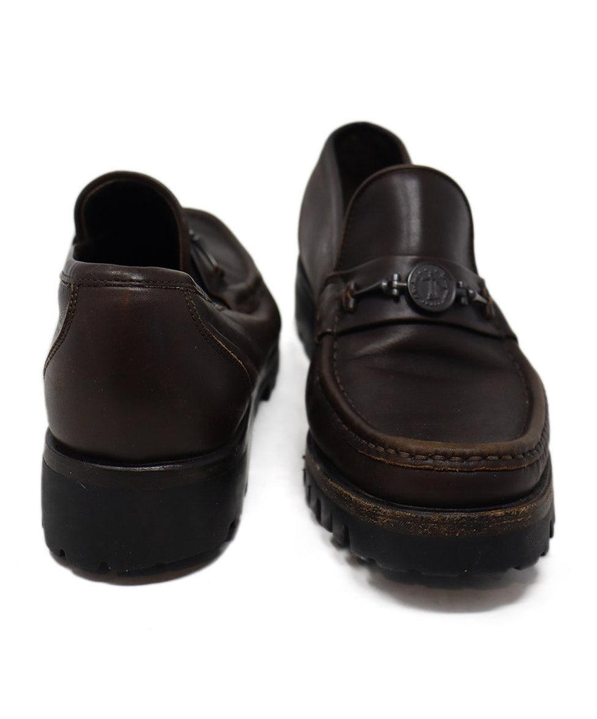 Ferragamo Brown Leather Loafers sz 8 - Michael's Consignment NYC