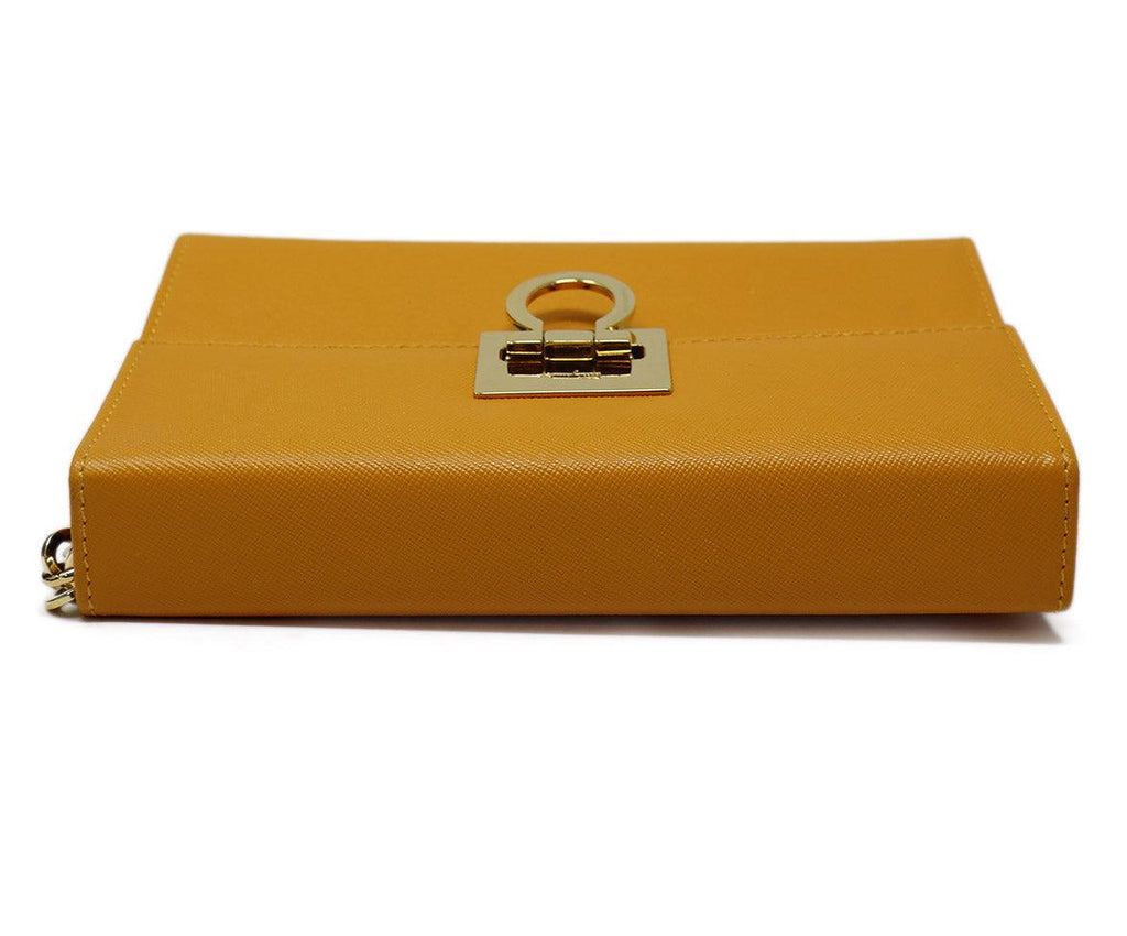 Ferragamo Marigold Leather Shoulder Bag - Michael's Consignment NYC