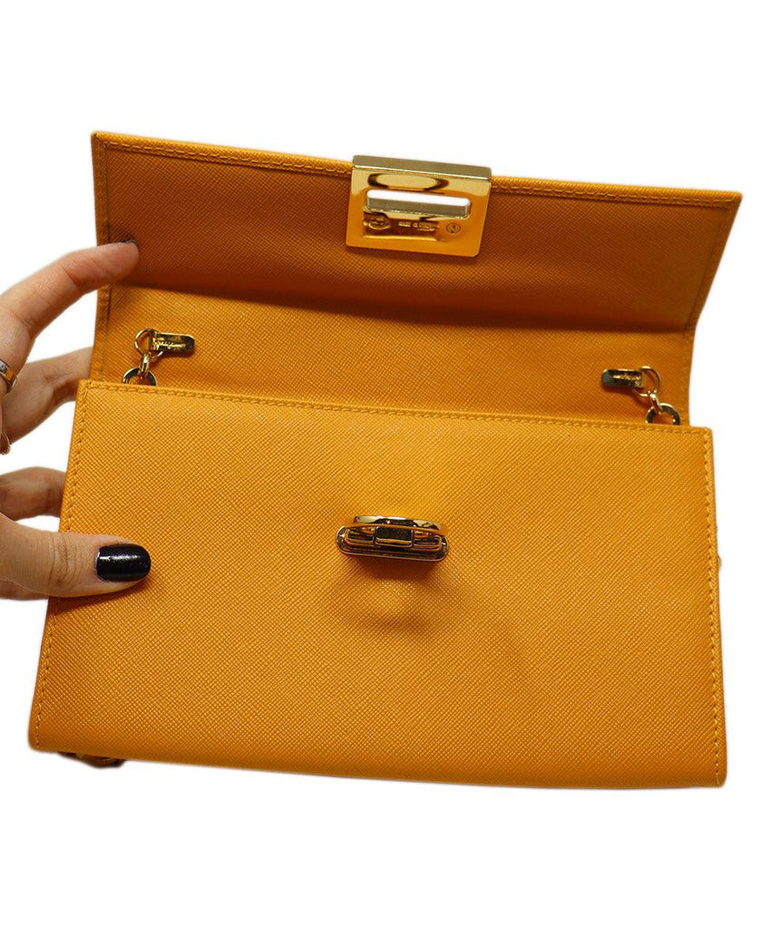 Ferragamo Marigold Leather Shoulder Bag - Michael's Consignment NYC
