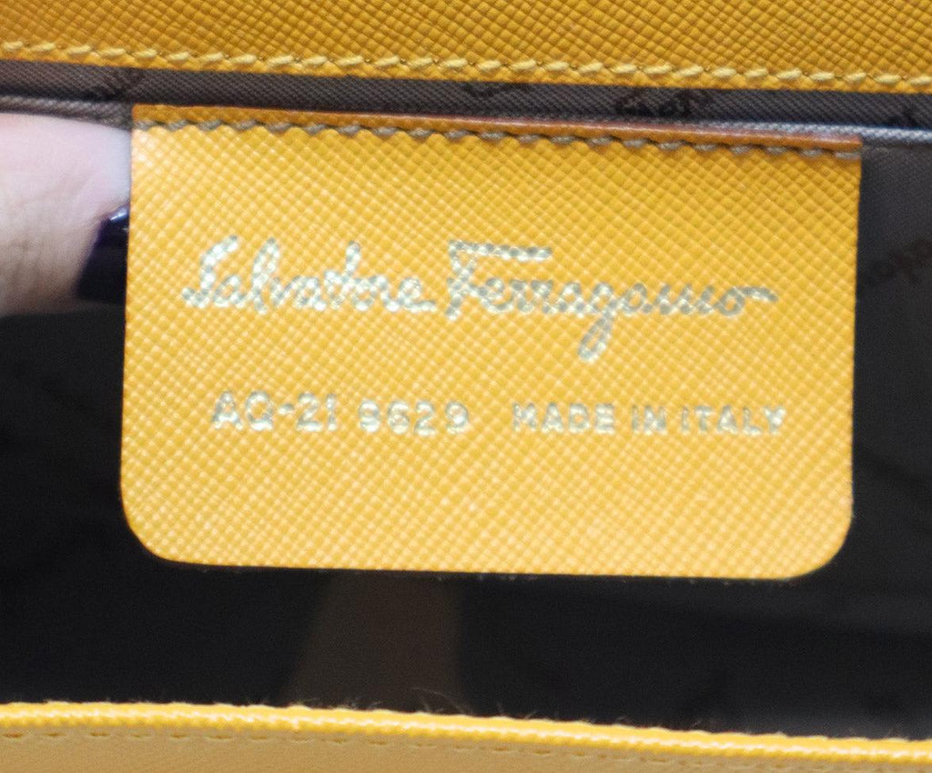 Ferragamo Marigold Leather Shoulder Bag - Michael's Consignment NYC