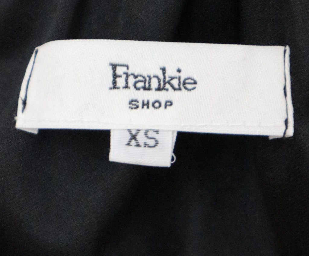 Frankie Shop Black Leather Puff Sleeve Shirt sz 4 - Michael's Consignment NYC