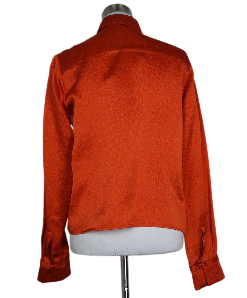 Gabriela Hearst Orange Silk Blouse sz 6 - Michael's Consignment NYC