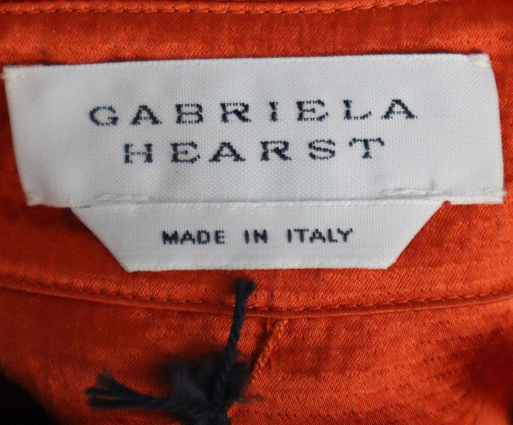 Gabriela Hearst Orange Silk Blouse sz 6 - Michael's Consignment NYC